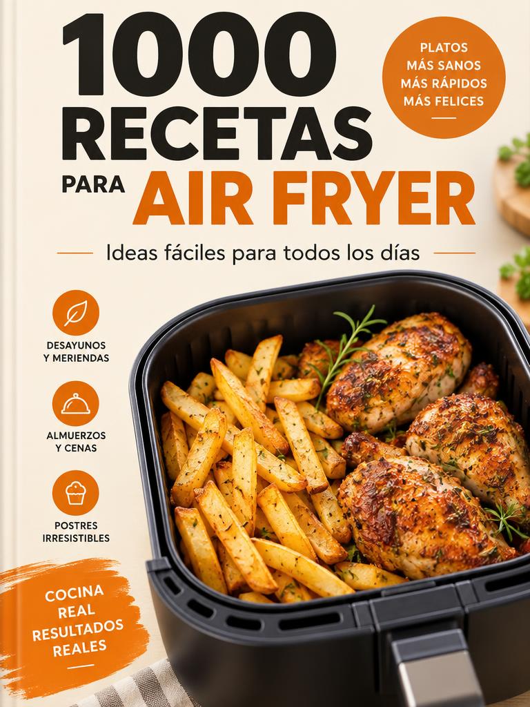Portada del ebook 1000 Recetas para Air Fryer